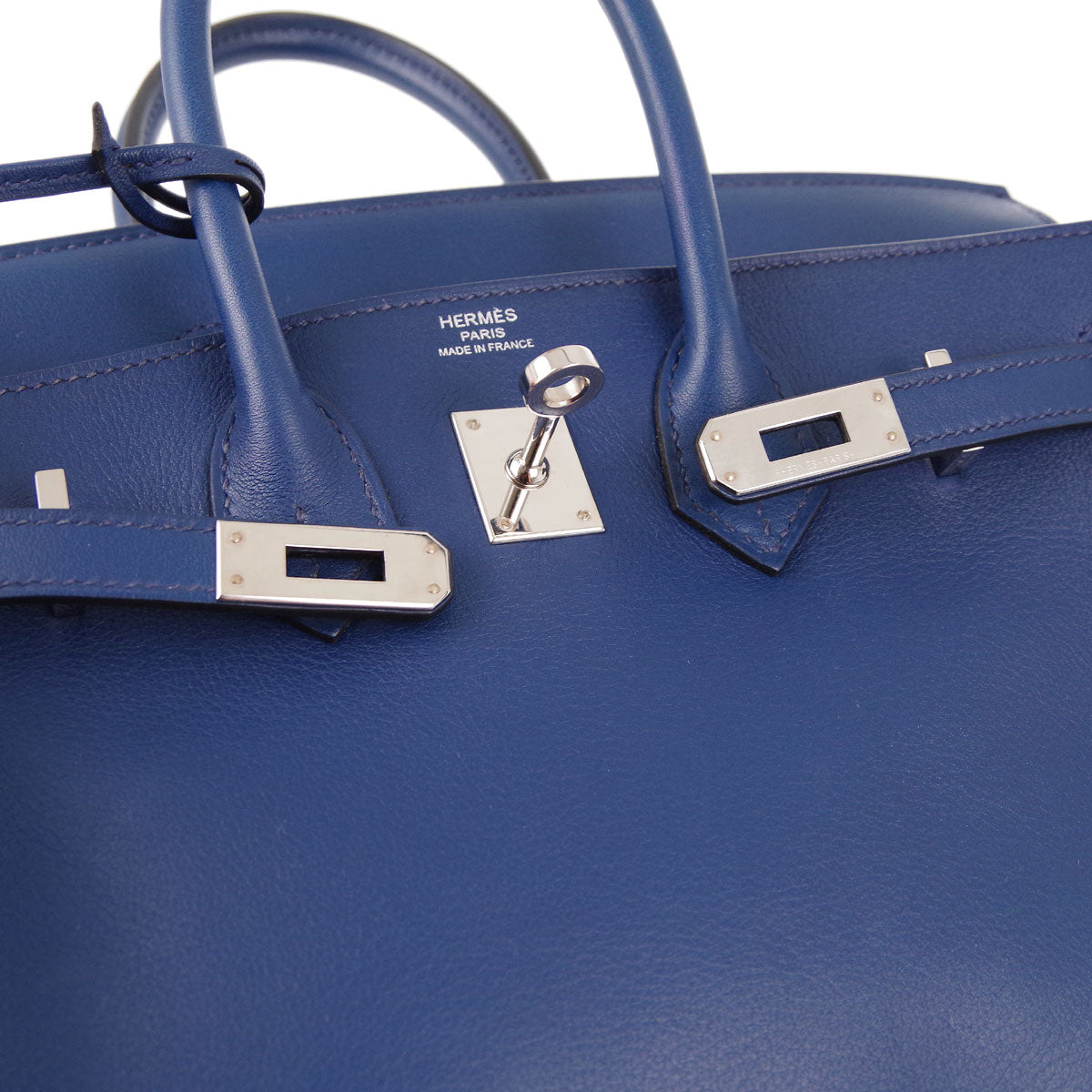 Hermes 2018 Blue Saphir Swift Birkin 25 Handbag