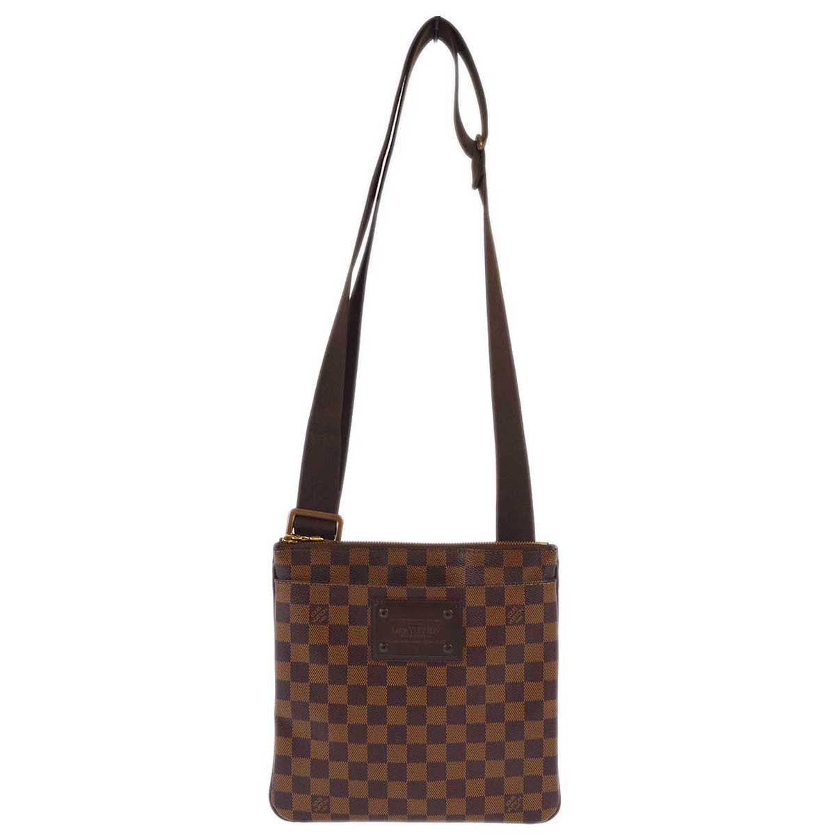 Louis Vuitton 2011 Damier Pochette Plat Brooklyn Shoulder Bag N41100