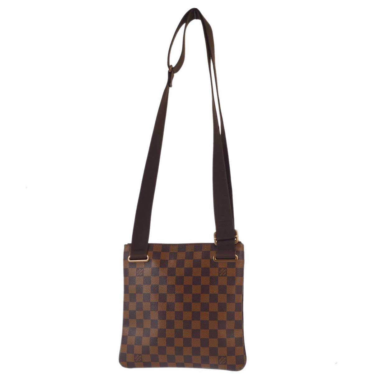 Louis Vuitton 2011 Damier Pochette Plat Brooklyn Shoulder Bag N41100