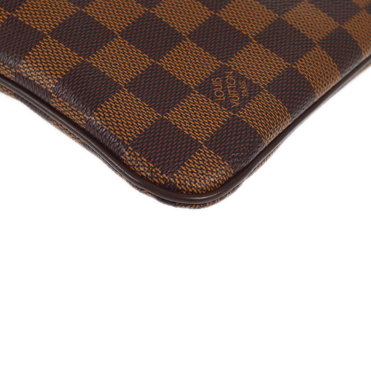 Louis Vuitton 2011 Damier Pochette Plat Brooklyn Shoulder Bag N41100