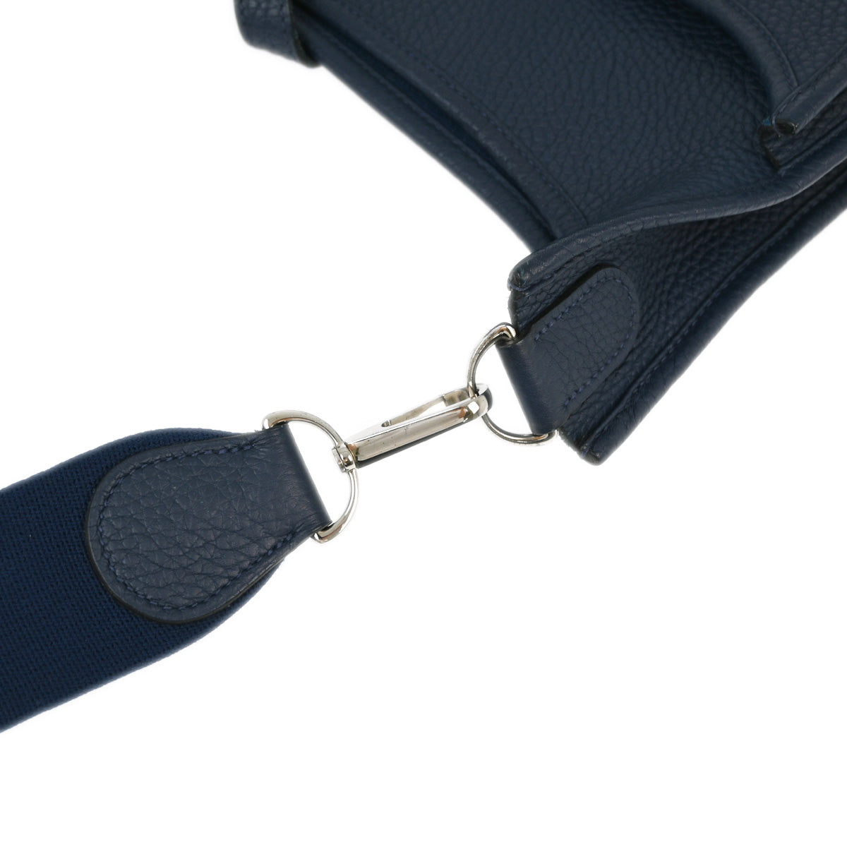 Hermes 2010 Blue Taurillon Clemence Evelyne 3 29 PM Shoulder Bag
