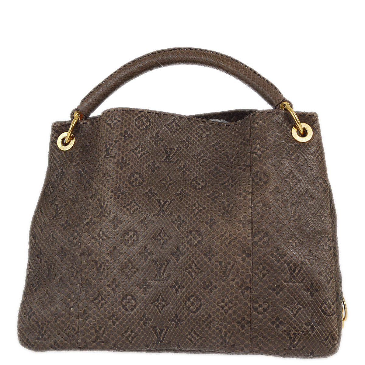 Louis Vuitton * 2011 Gris Monogram Exotic Artsy MM Hobo Handbag M90886