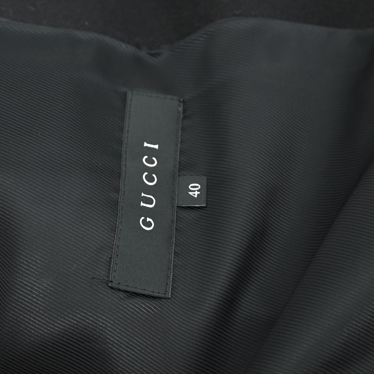 Gucci Zip Up Coat Black #40