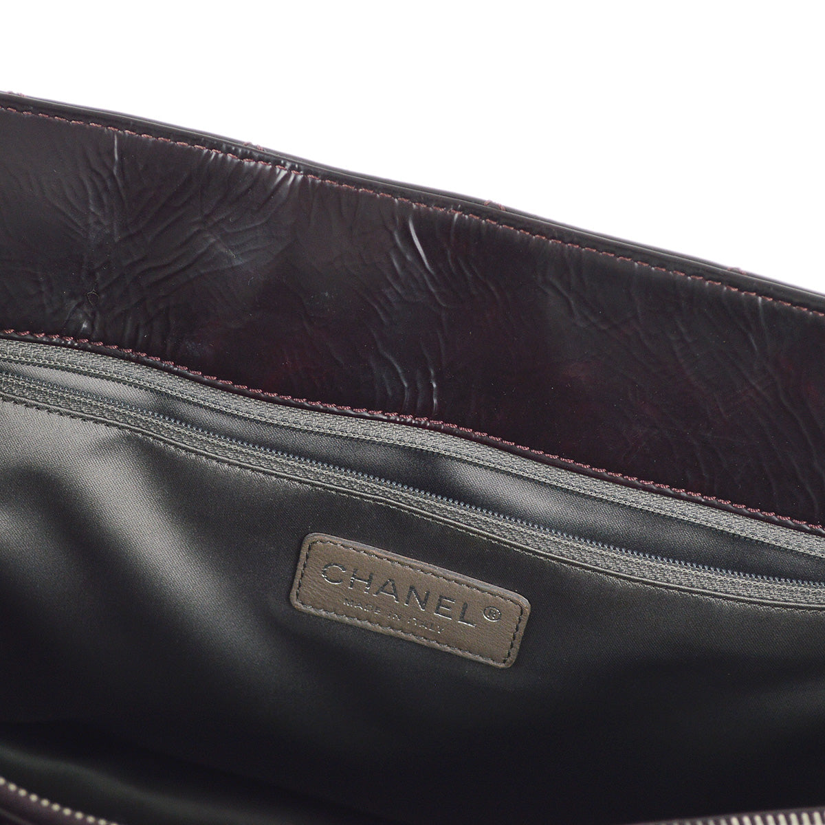 Chanel 2010-2011 Black Chain Tote Handbag