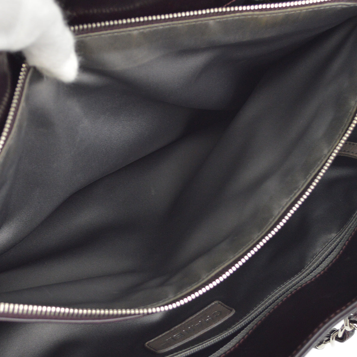 Chanel 2010-2011 Black Chain Tote Handbag