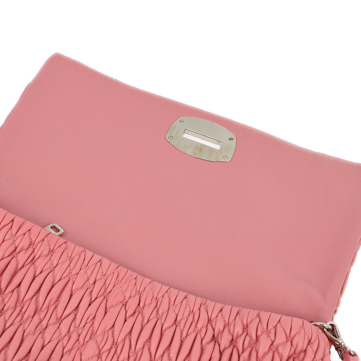 Miu Miu Pink Nappa Crystal Handbag