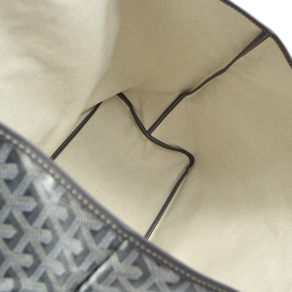 Goyard Gray St. Louis GM Tote Handbag