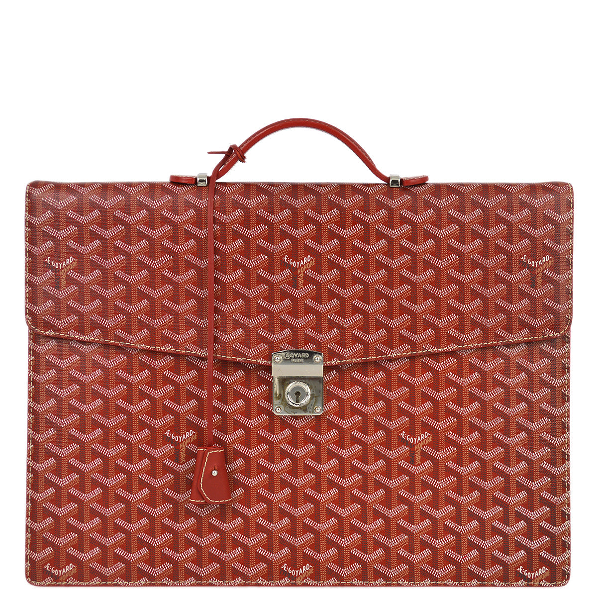 Goyard 2010 Red Chypre Briefcase