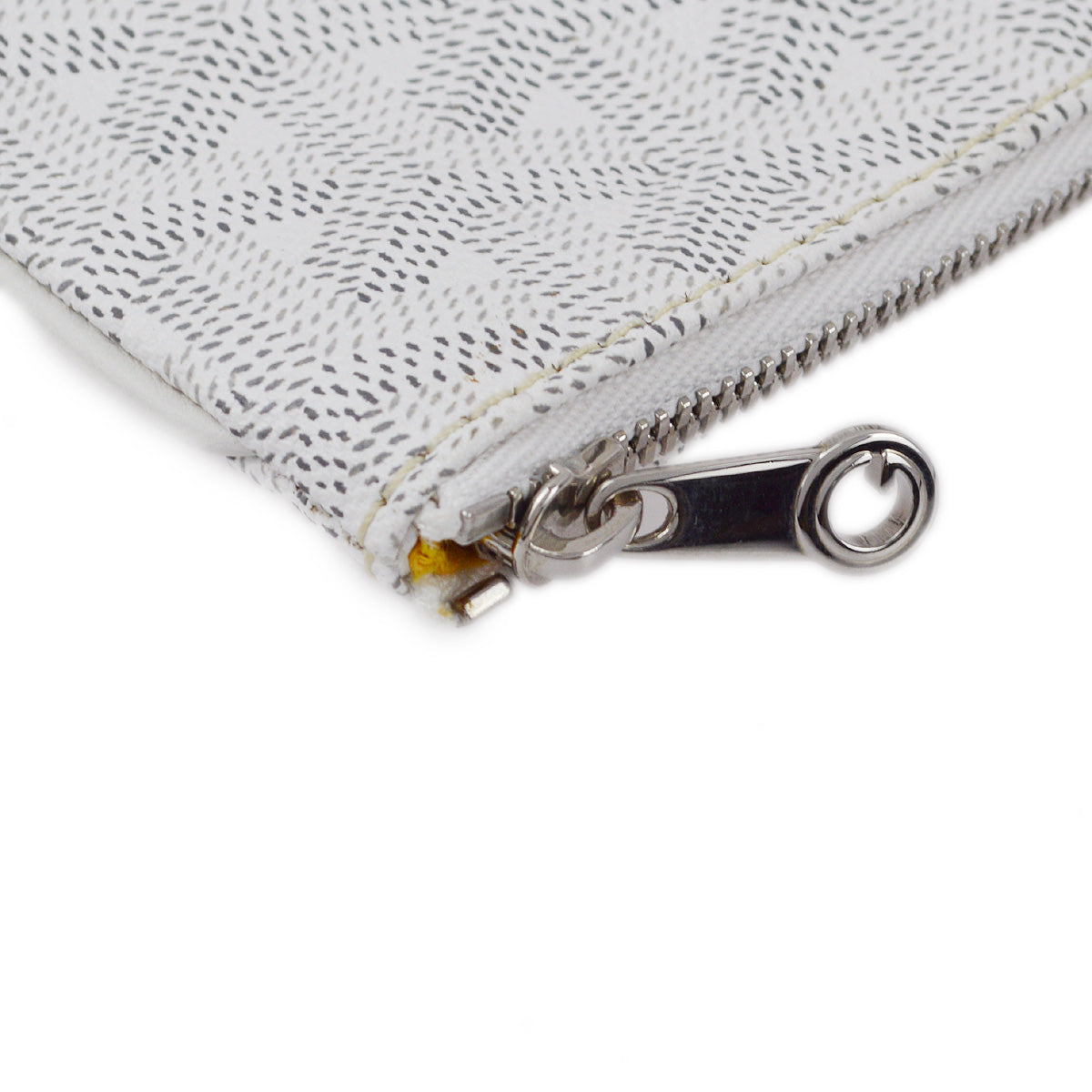 Goyard White Senat MM Clutch Bag