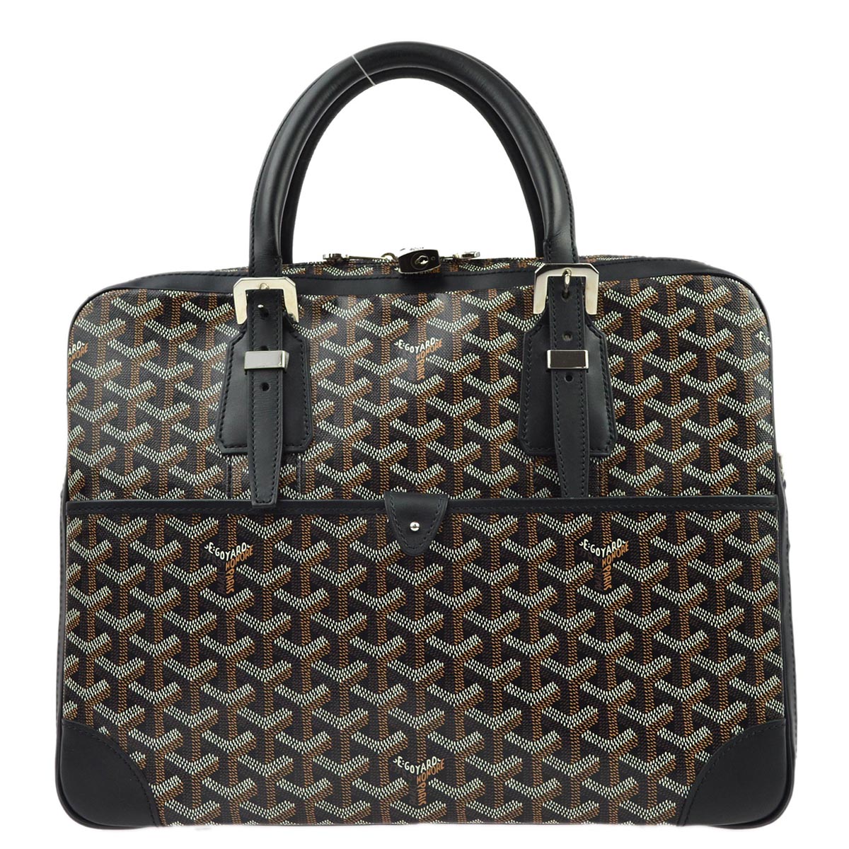 Goyard Black Ambassade PM Briefcase Business Handbag