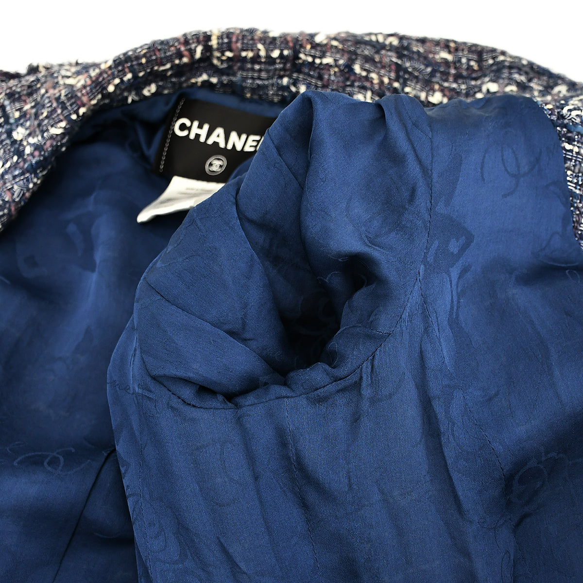 Chanel 2010 Single Breasted Jacket Navy #38