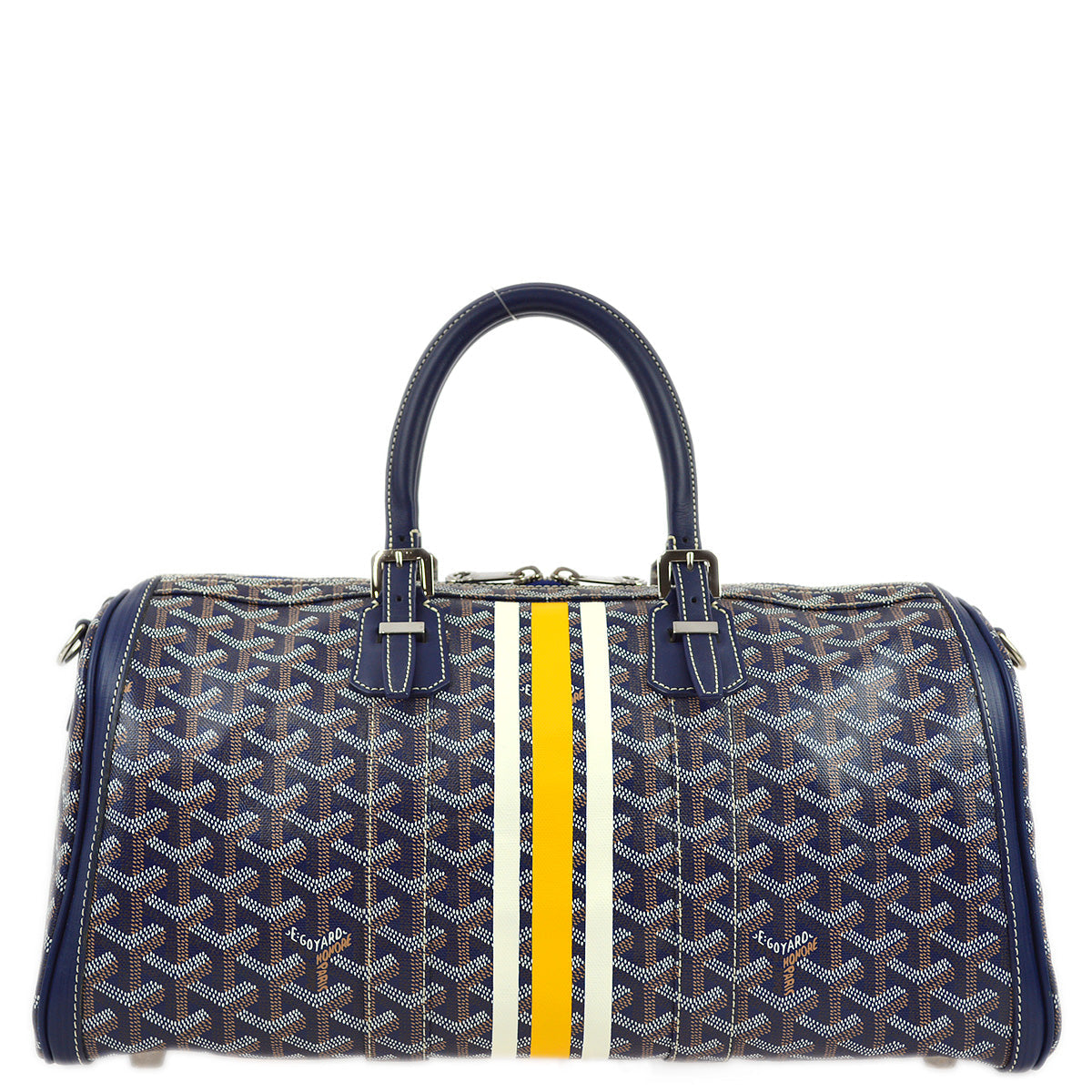 Goyard Blue Croisiere 40 Duffle Handbag