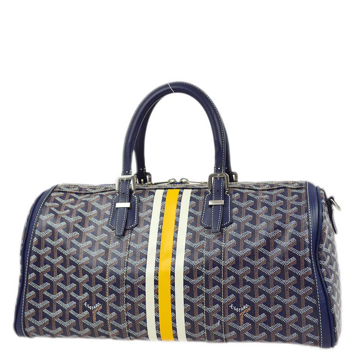 Goyard 2012 Blue Croisiere 40 Duffle Handbag