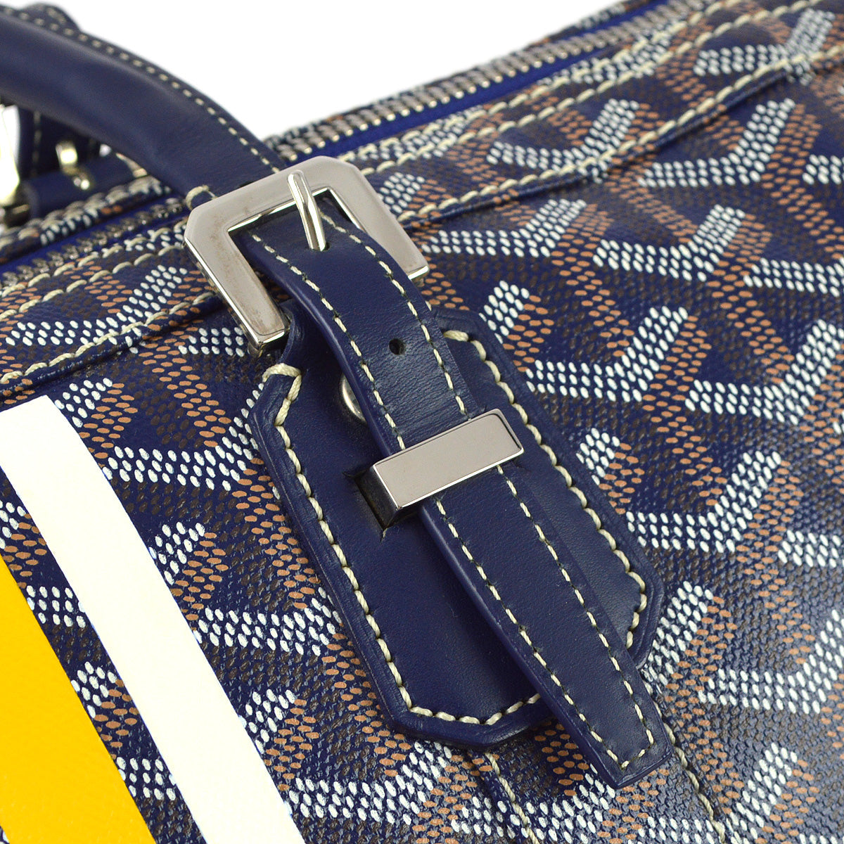 Goyard Blue Croisiere 40 Duffle Handbag