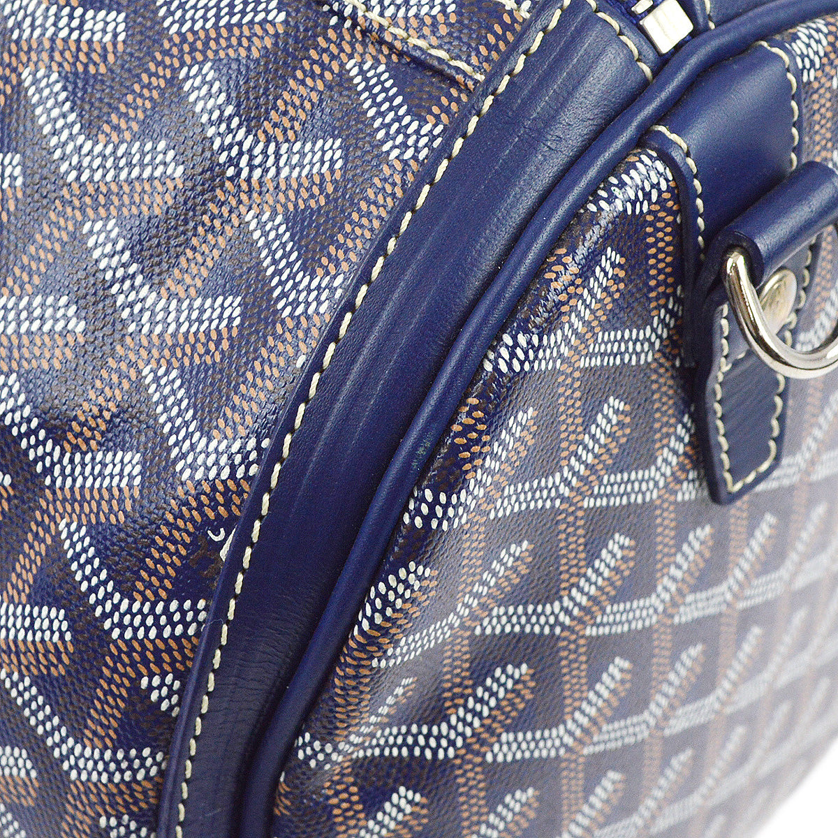 Goyard Blue Croisiere 40 Duffle Handbag