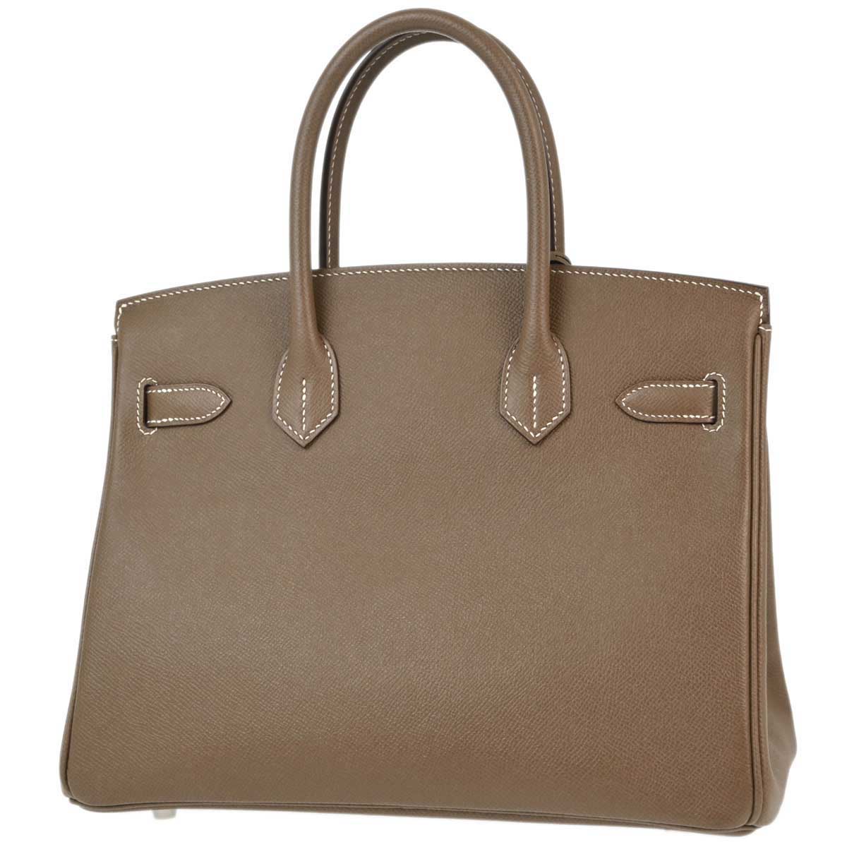 Hermes 2015 Etoupe Gray Epsom Birkin 30 Handbag