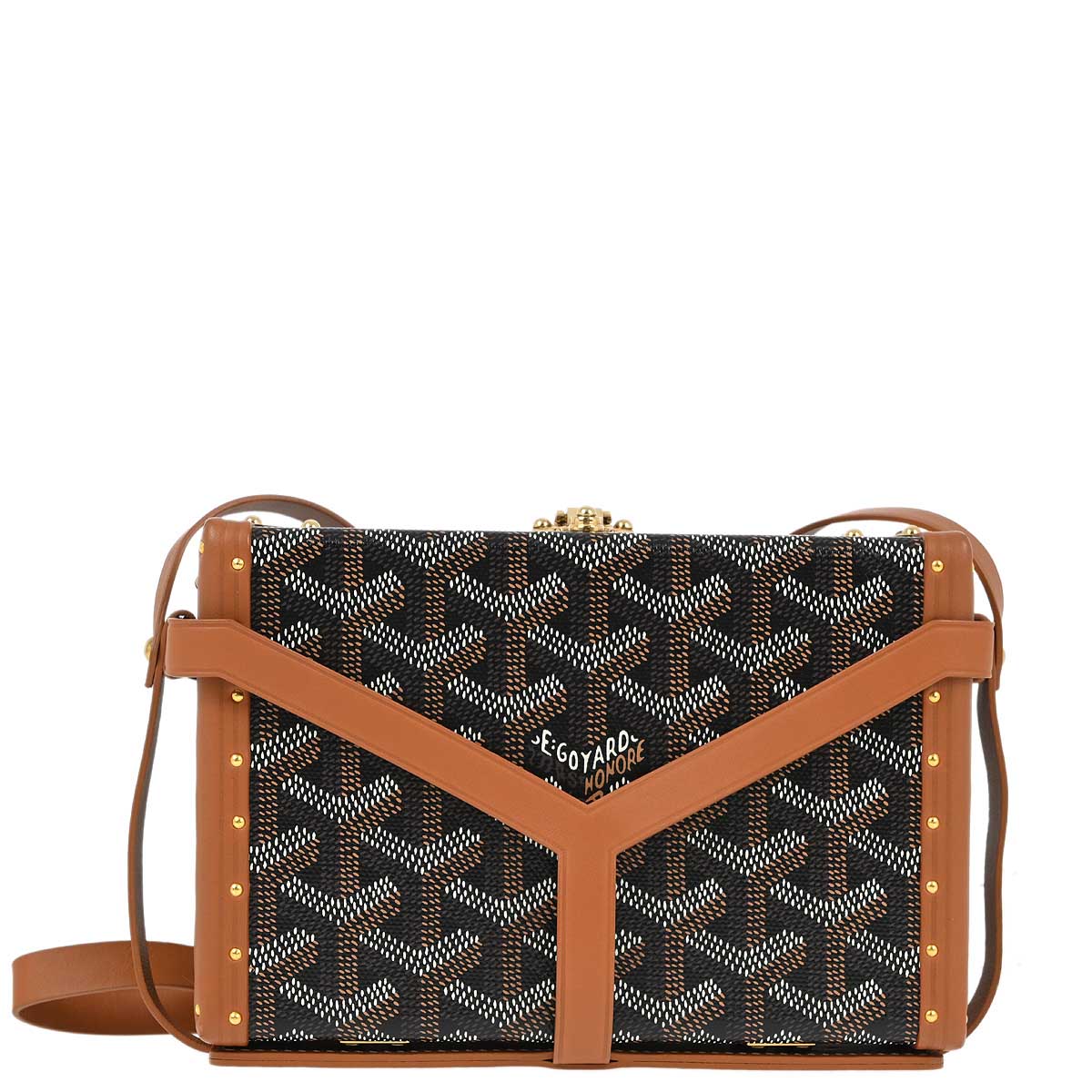 Goyard Brown Minaudiere Trunk Bag Shoulder Bag