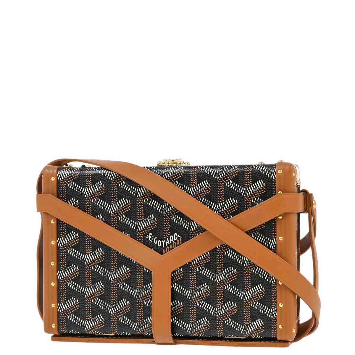 Goyard Brown Minaudiere Trunk Bag Shoulder Bag