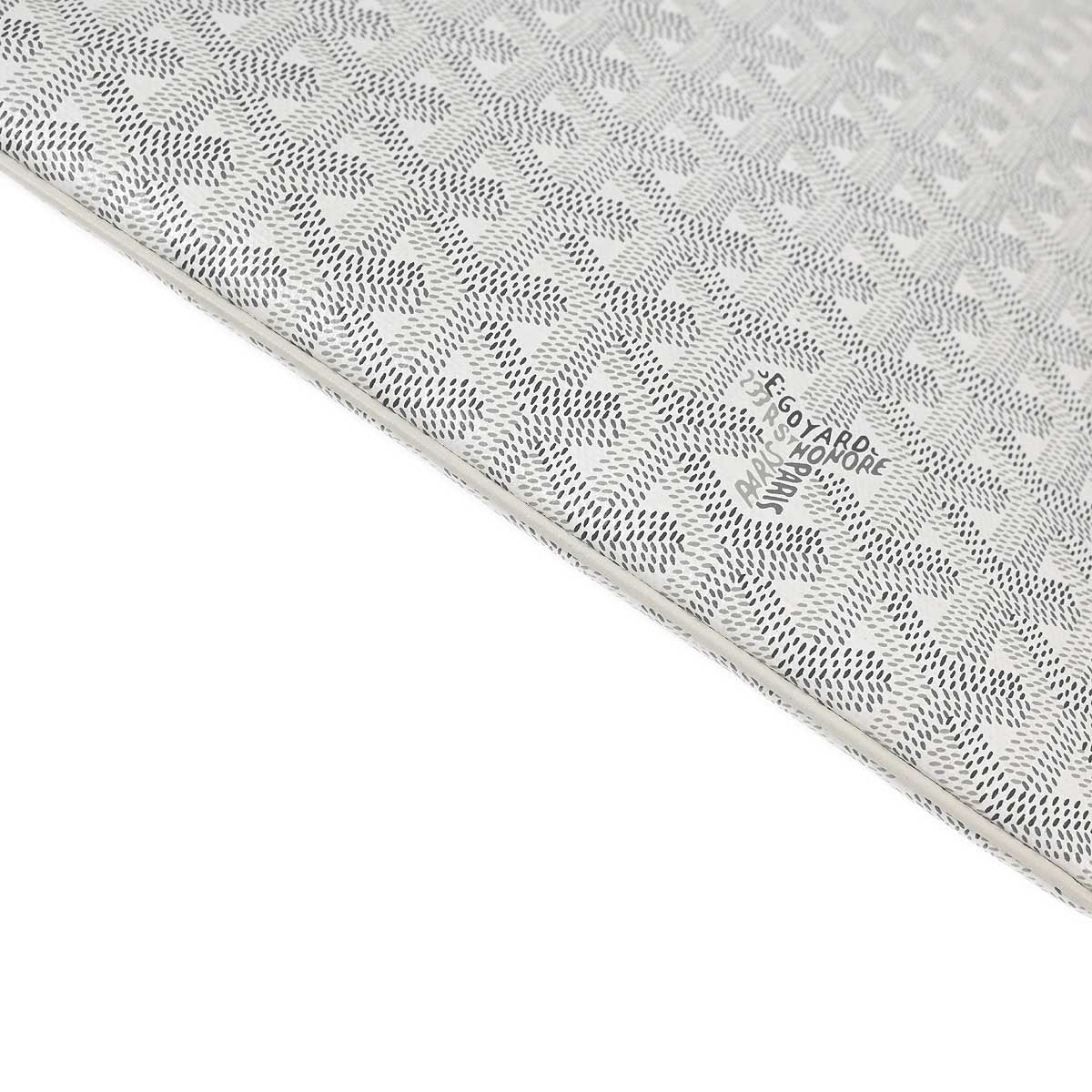 Goyard White Senat GM Clutch Bag