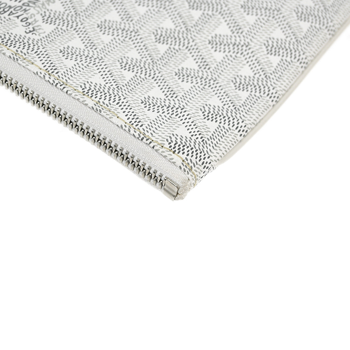 Goyard White Senat GM Clutch Bag