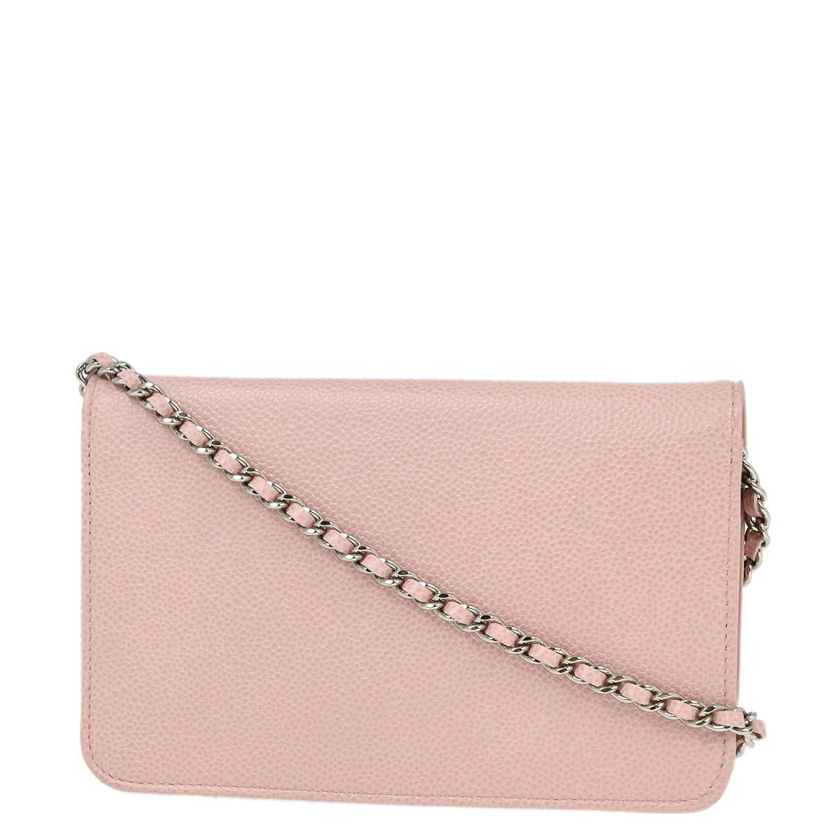 Chanel Pink Caviar WOC Chain Shoulder Wallet Bag