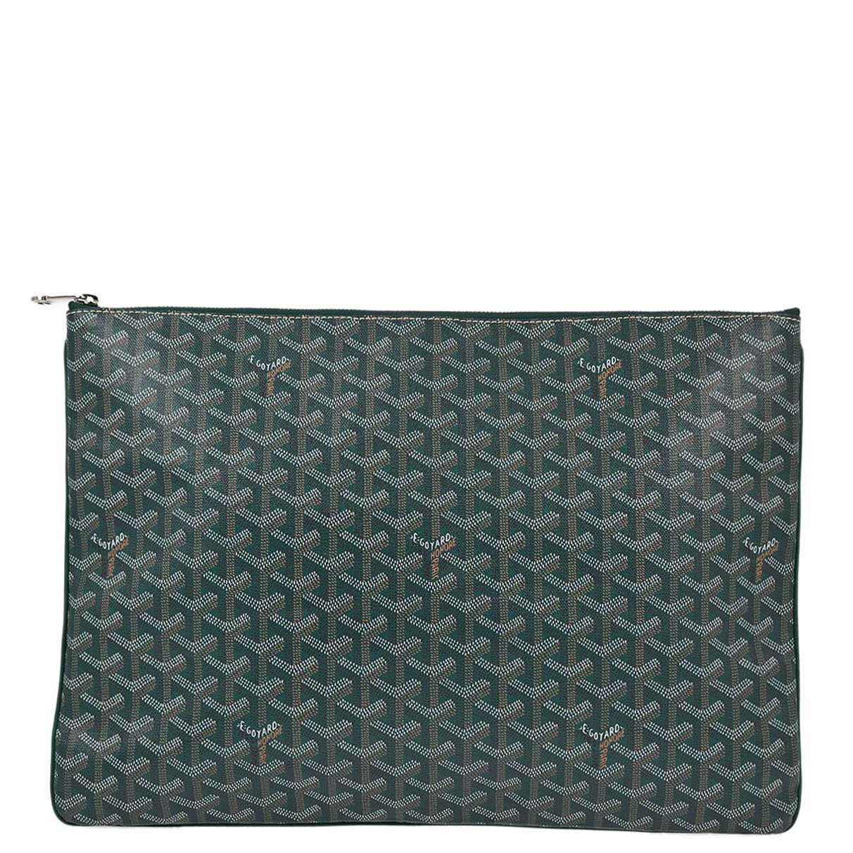 Goyard Green Senat GM Clutch Bag