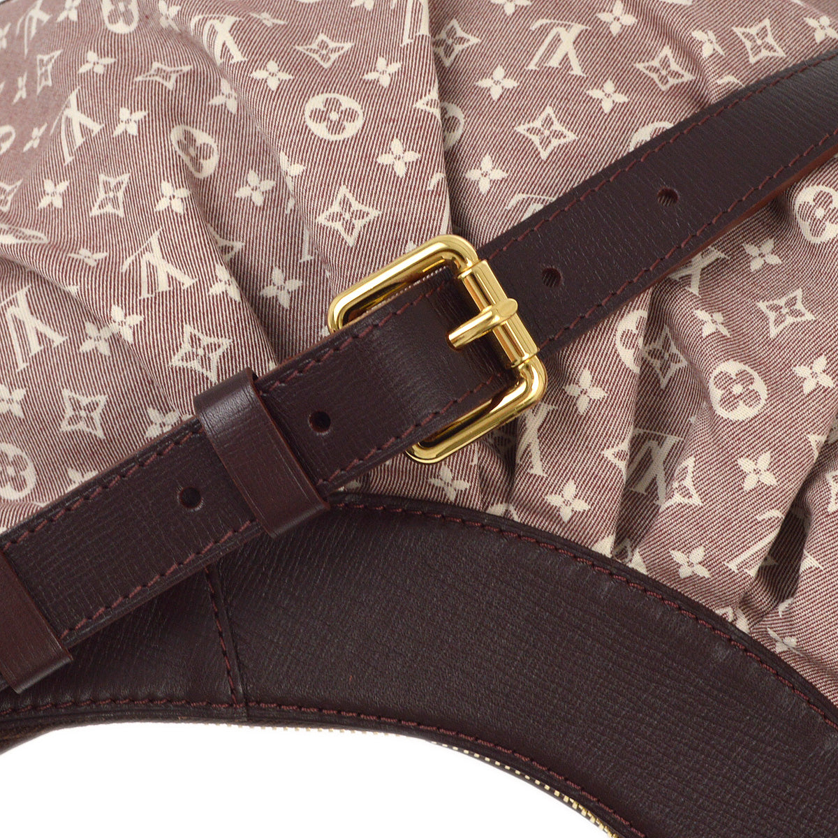 Louis Vuitton 2010 Bordeaux Monogram Idylle Rhapsody MM Hobo M40405