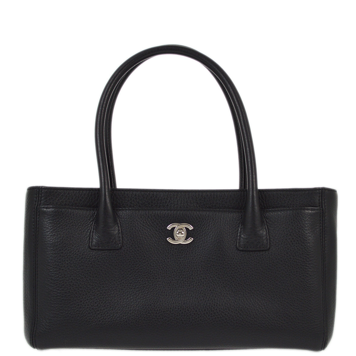 Chanel 2014 Black Calfskin Executive Tote Handbag