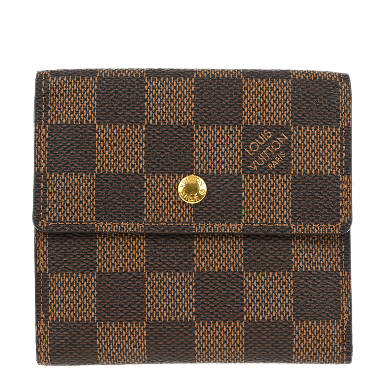 Louis Vuitton 2013 Damier Portefeuille Elise Bifold Wallet N61654