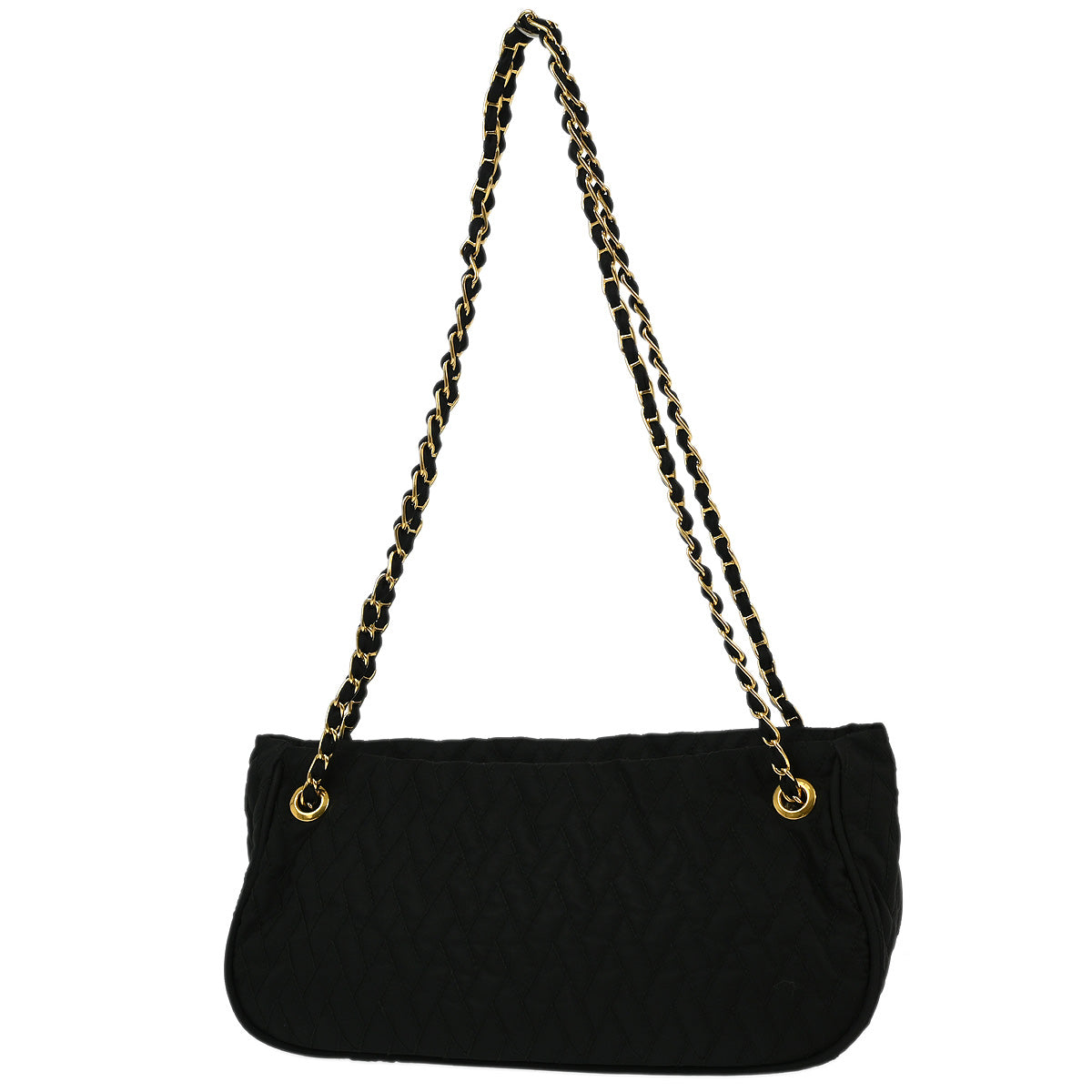 Prada Black Nylon Chain Shoulder Bag