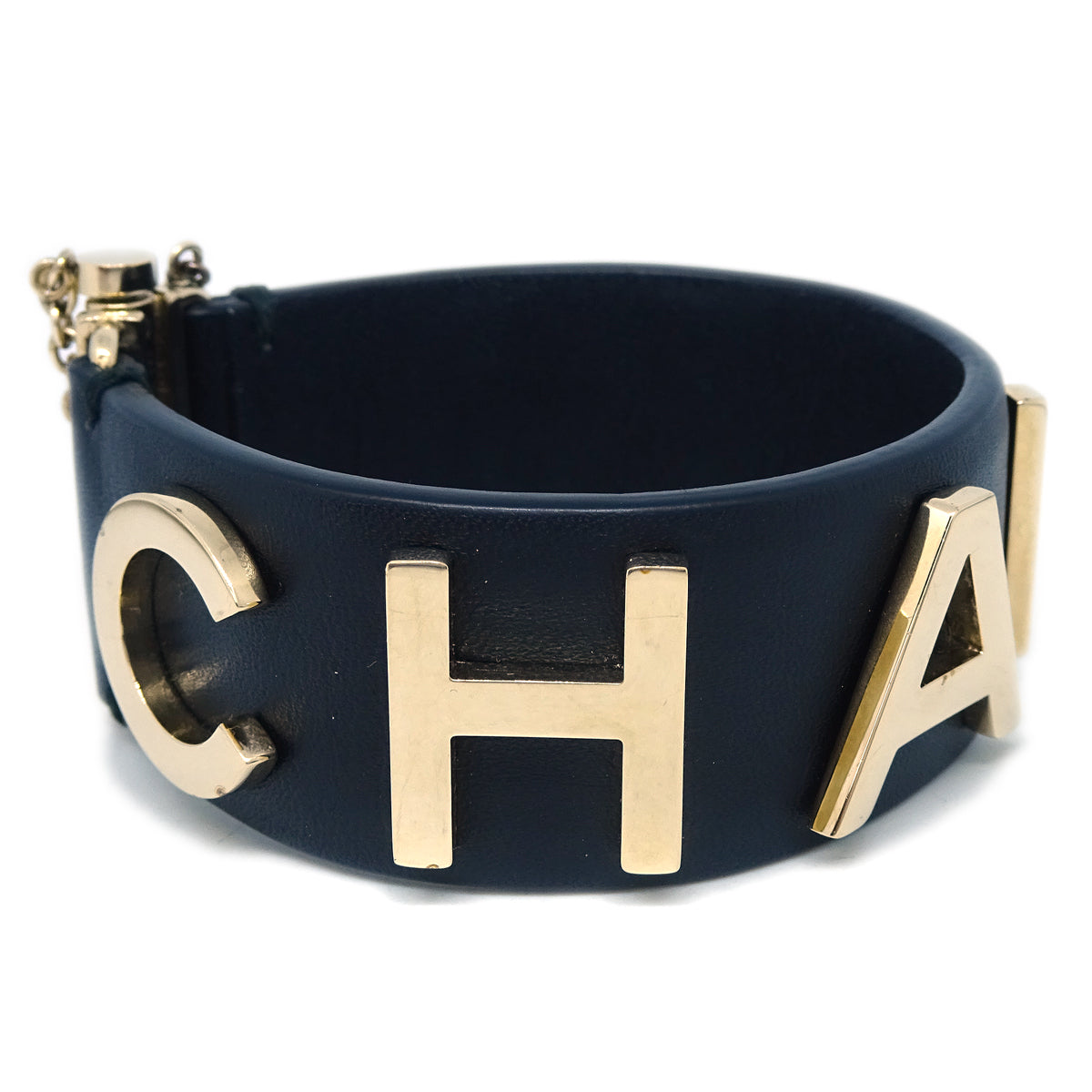 Chanel Bracelet Bangle Black #M B18B