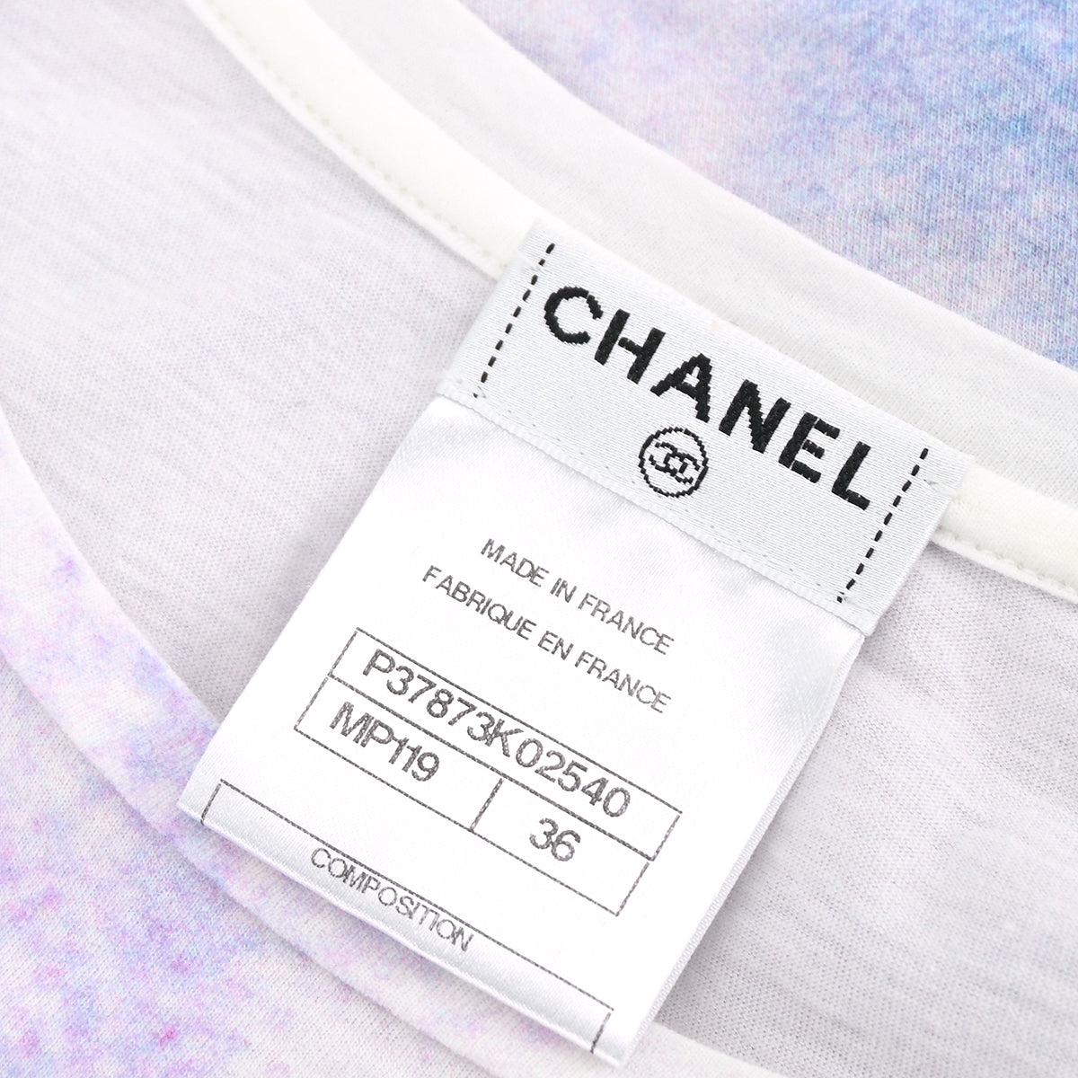 Chanel T-shirt Top Purple #36