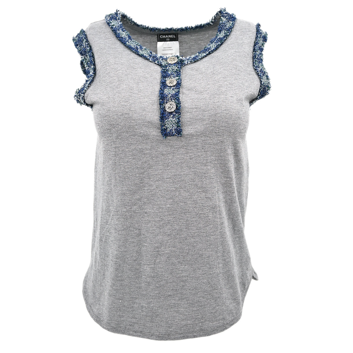 Chanel 2012 Sleeveless Top Gray #36