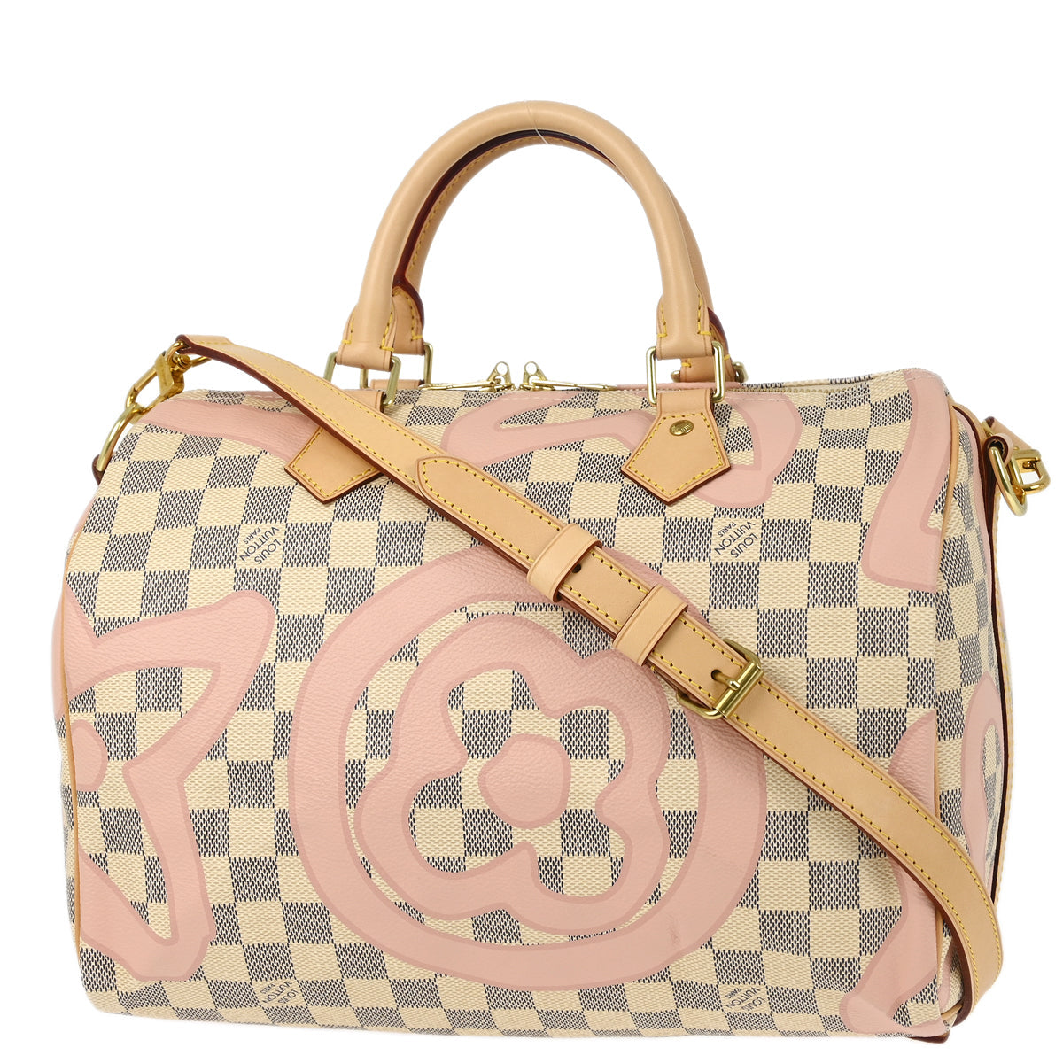 Louis Vuitton 2017 Damier Azur Speedy Bandouliere 30 Duffle Bag N41052