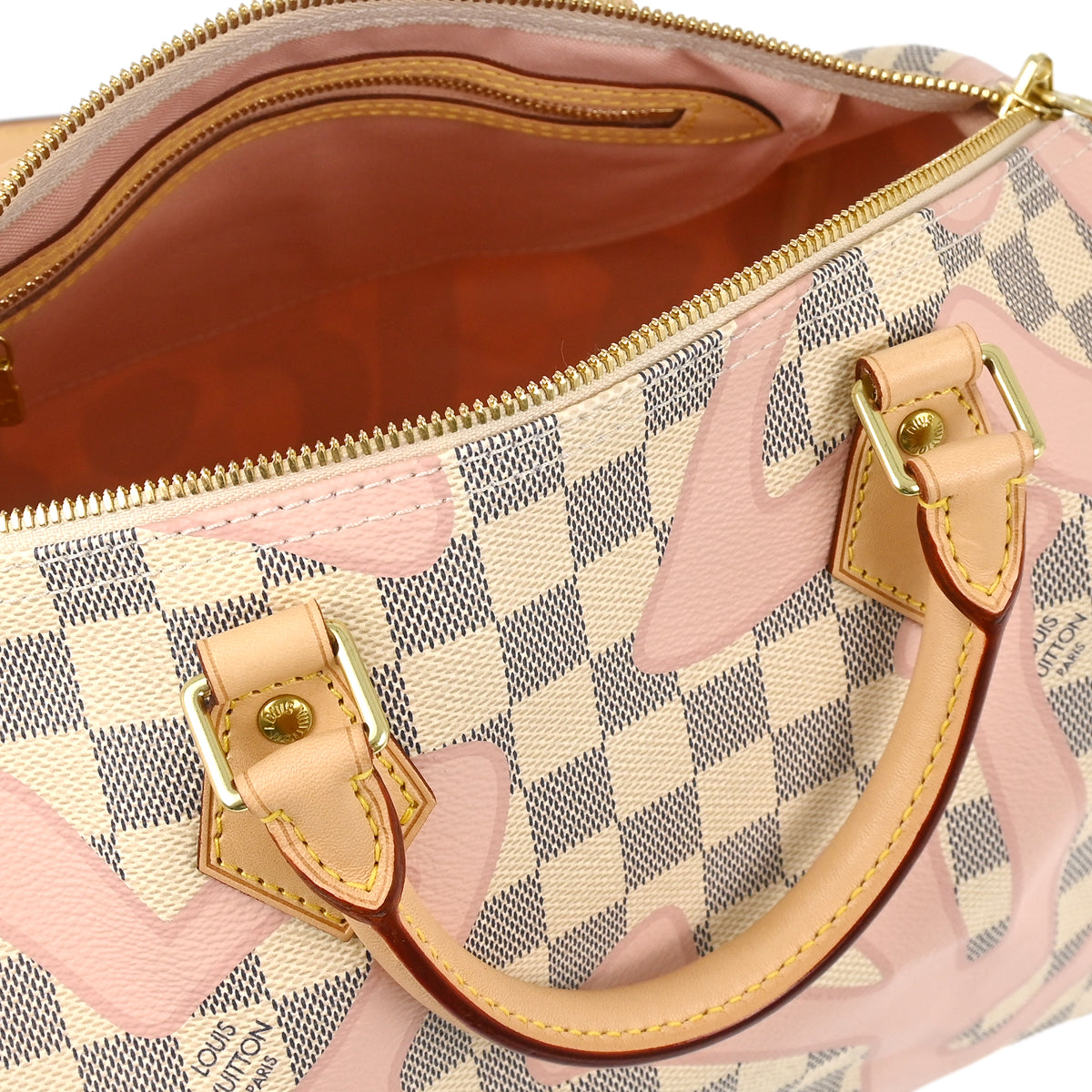 Louis Vuitton 2017 Damier Azur Speedy Bandouliere 30 Duffle Bag N41052