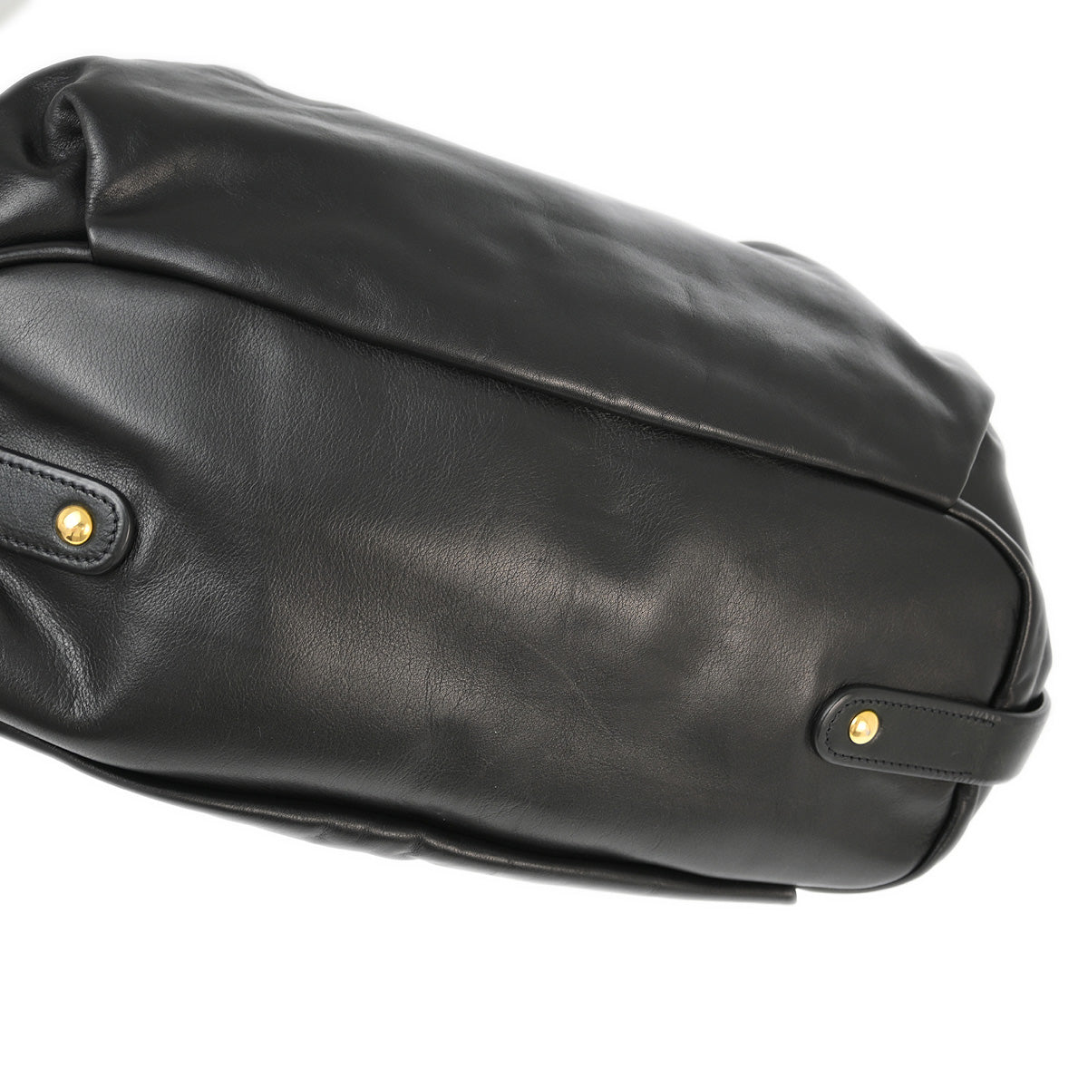 Prada Black Leather Hobo Handbag