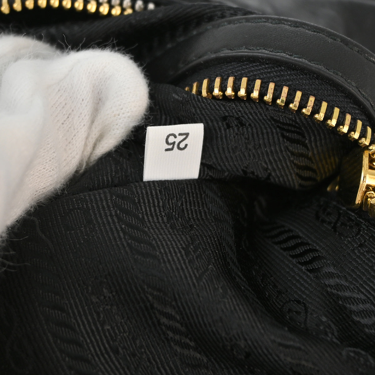 Prada Black Leather Hobo Handbag