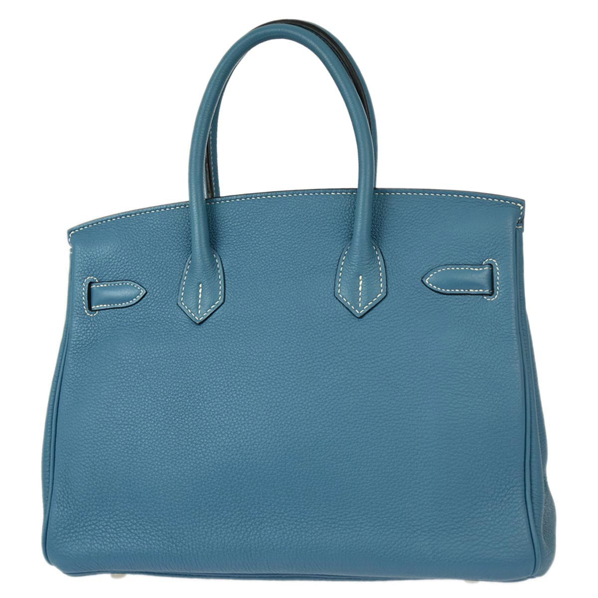 Hermes 2010 Blue Jean Togo Birkin 30 Handbag