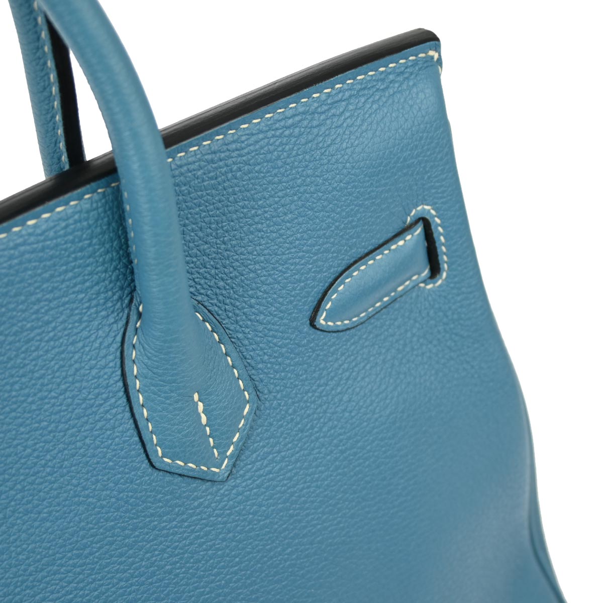Hermes 2010 Blue Jean Togo Birkin 30 Handbag