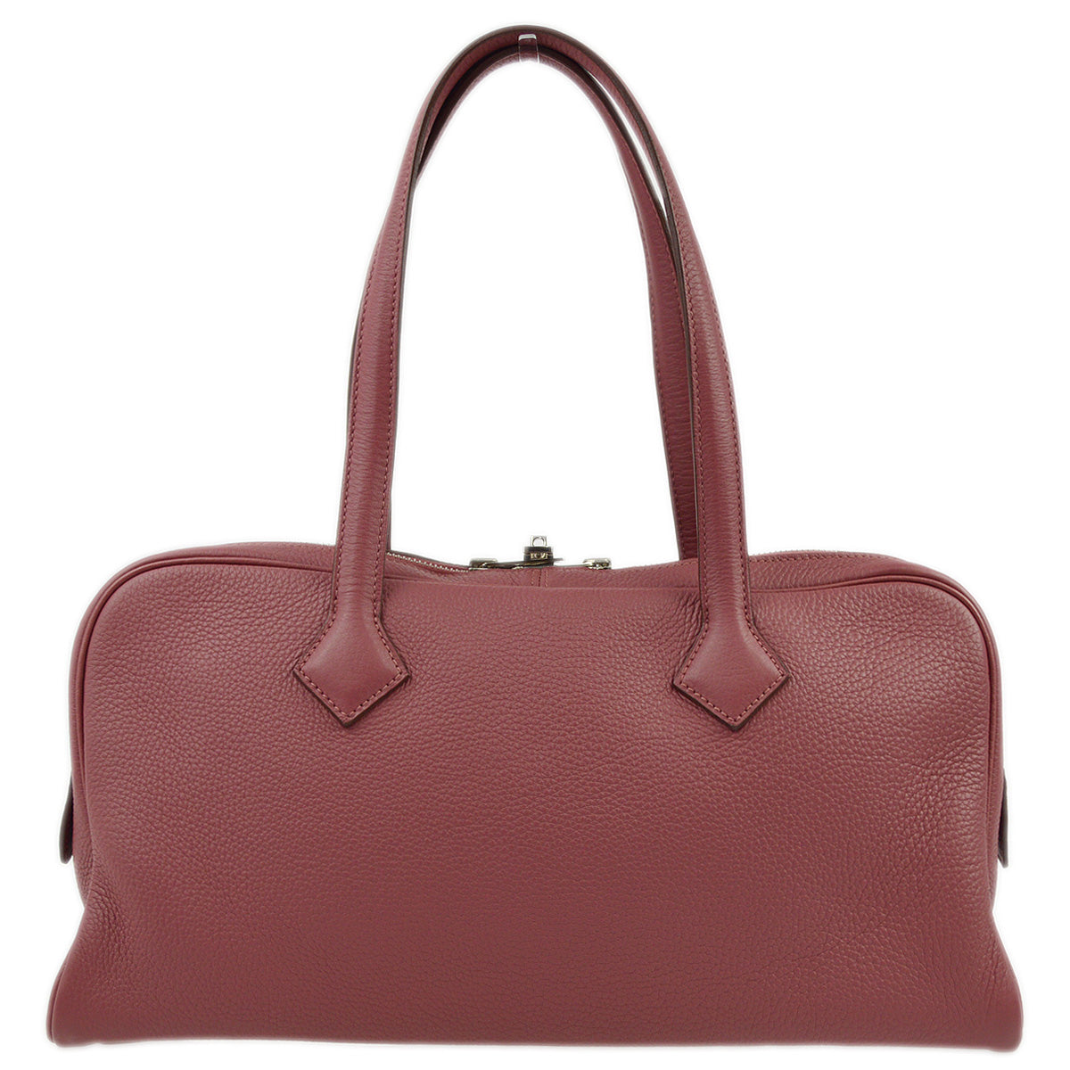 Hermes 2011 Bois De Rose Taurillon Clemence Victoria Elan 38 Handbag