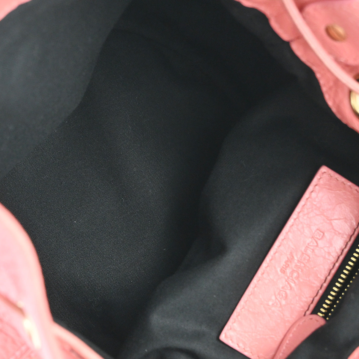 Balenciaga 2015 Pink Goatskin Giant Mini Pompon Handbag