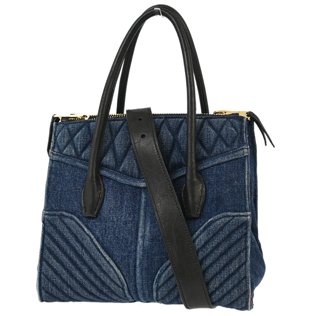 Miu Miu Blue Denim 2way Shoulder Handbag