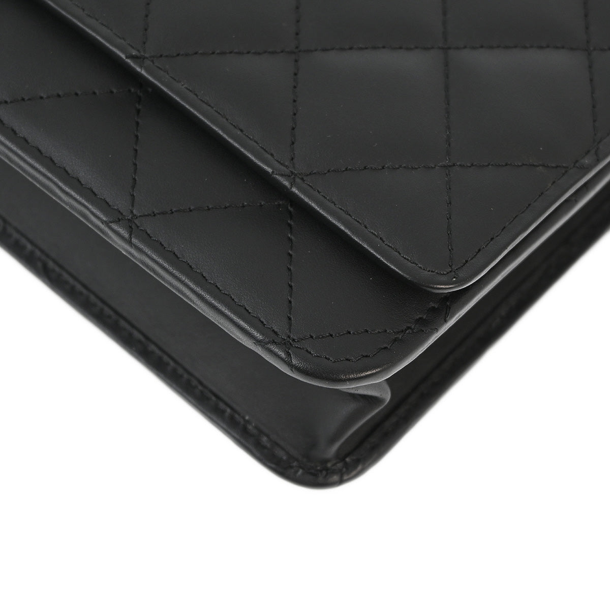 Chanel 2015-2016 Black Calfskin Cambon Ligne WOC