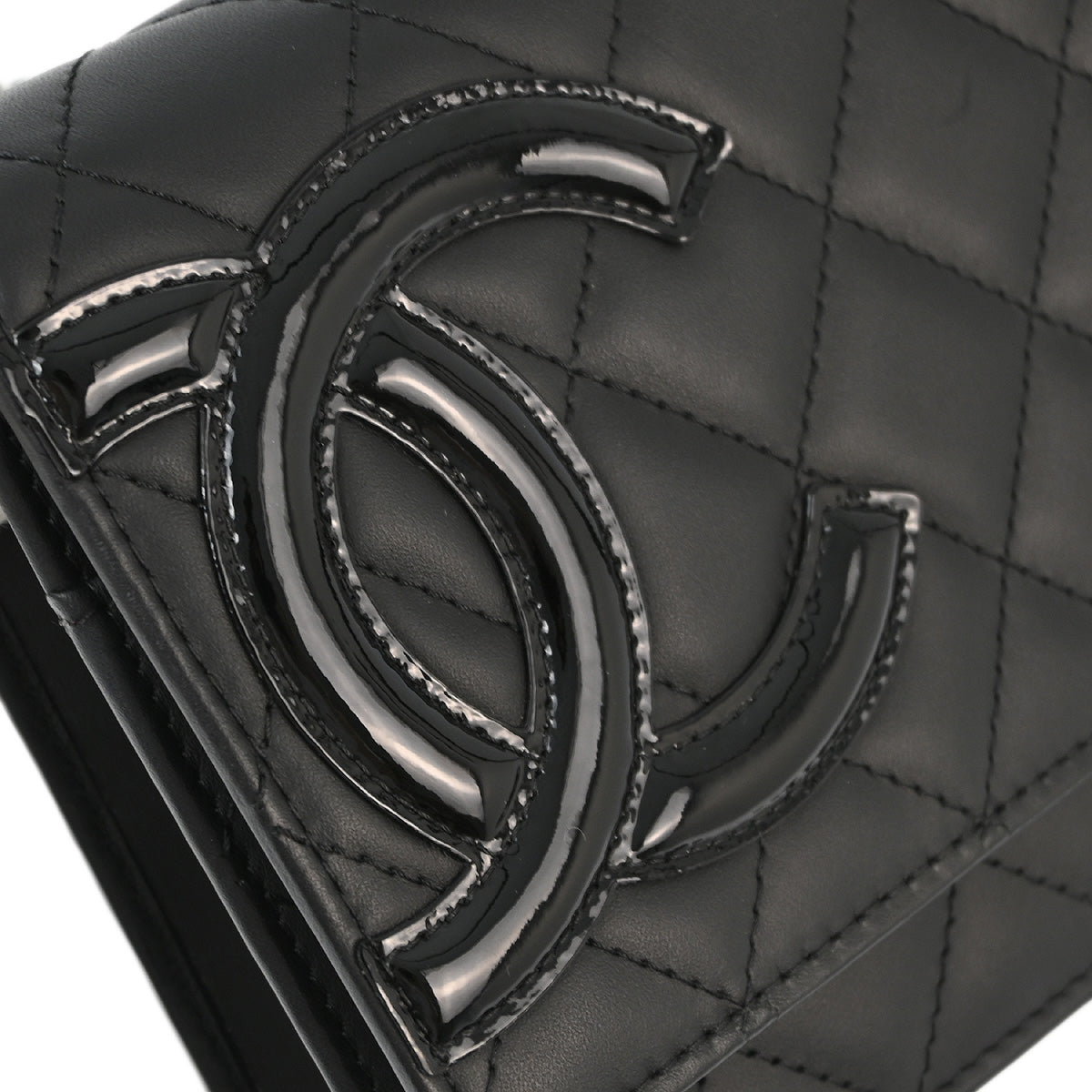Chanel 2015-2016 Black Calfskin Cambon Ligne WOC