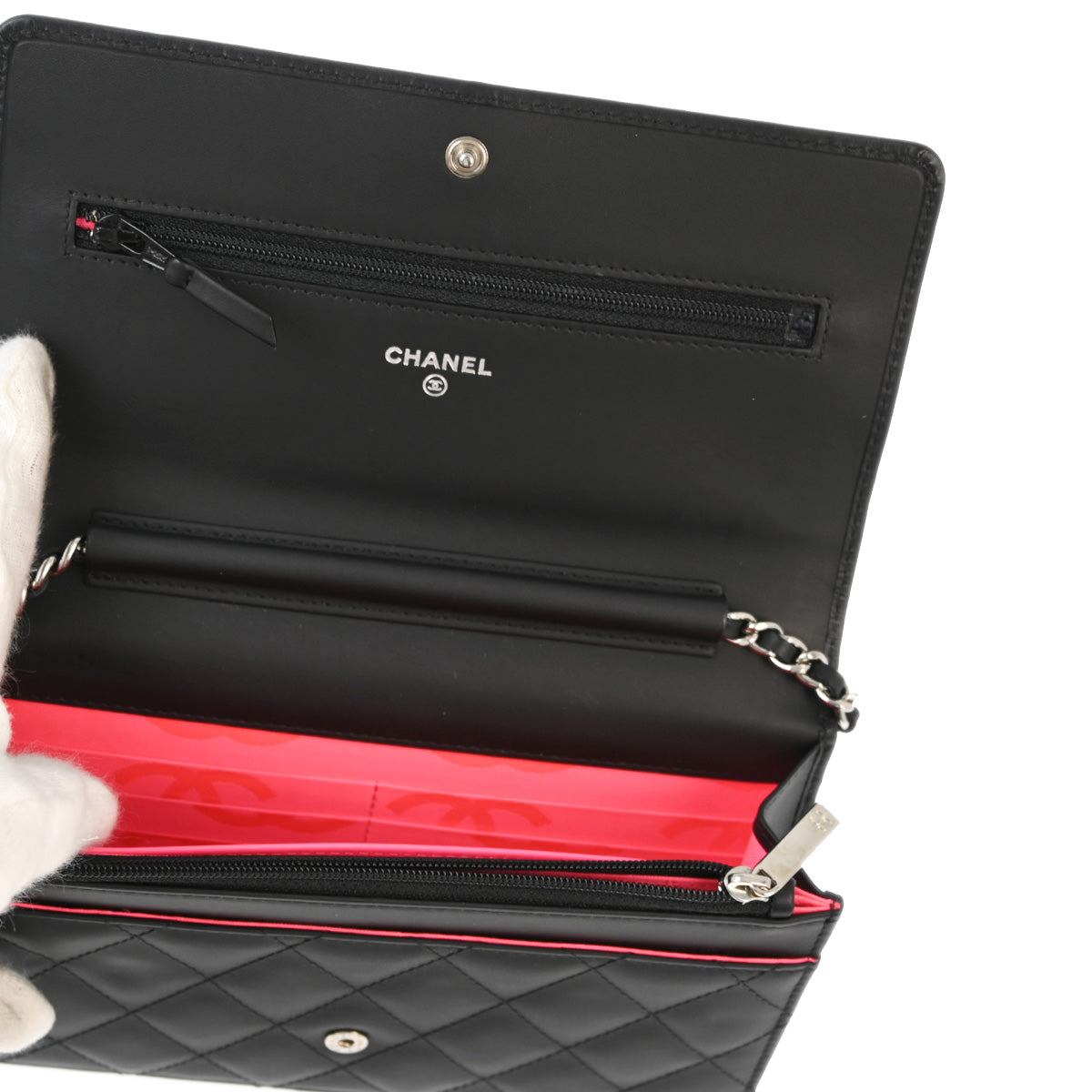 Chanel 2015-2016 Black Calfskin Cambon Ligne WOC