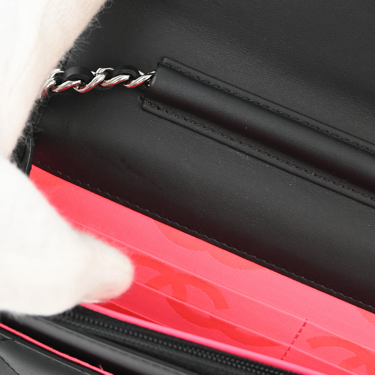 Chanel 2015-2016 Black Calfskin Cambon Ligne WOC