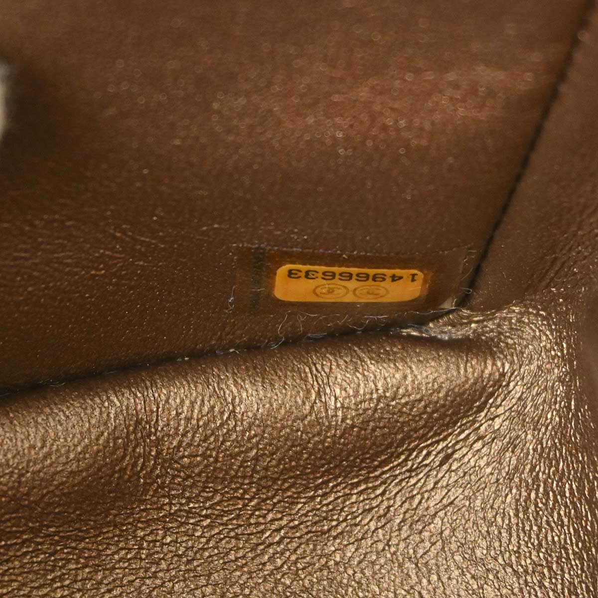 Chanel 2010-2011 Bronze Caviar Gripoix Choco Bar Chain Handbag