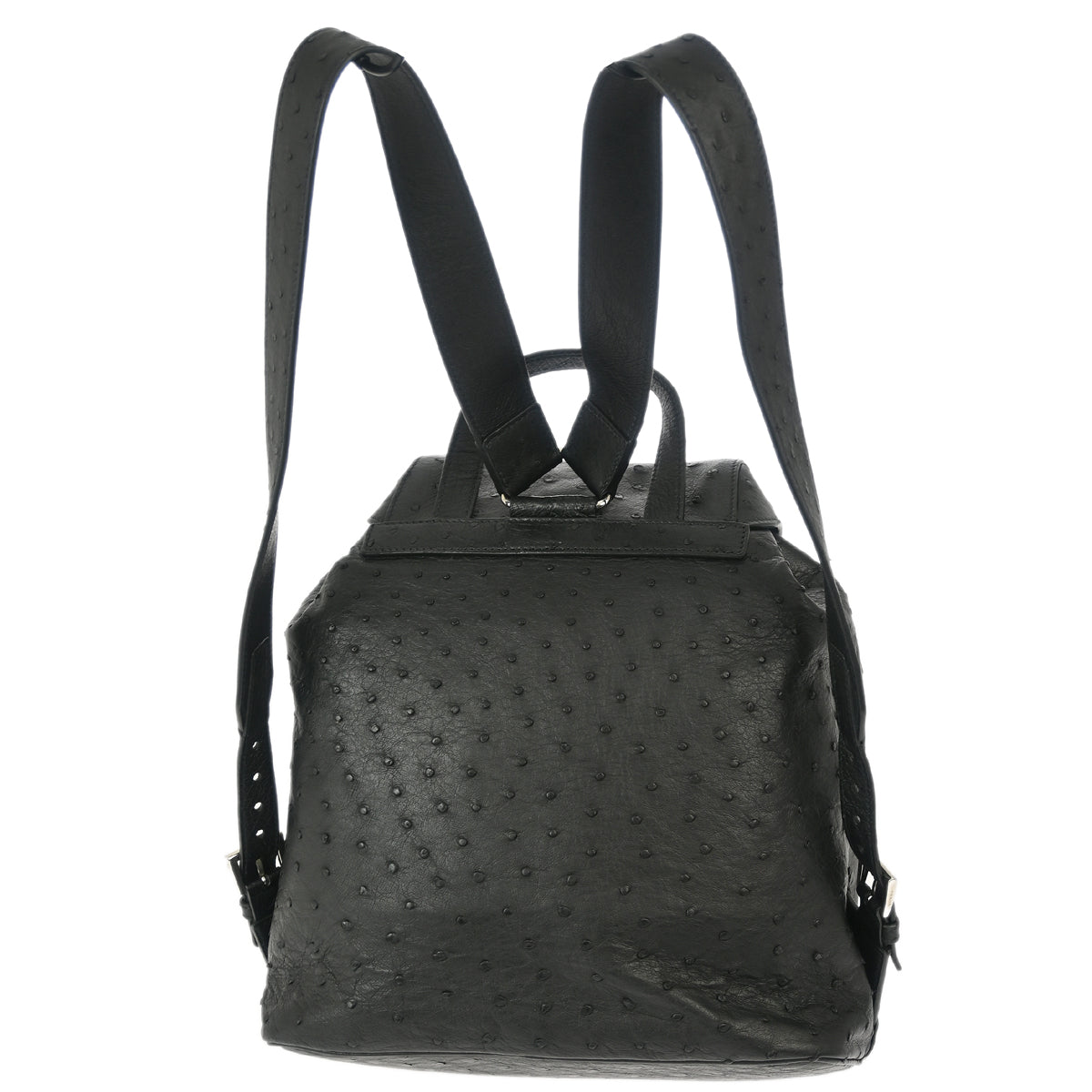 Prada * Black Ostrich Backpack