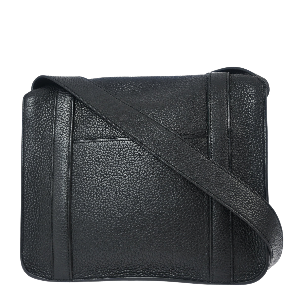 Hermes 2013 Black Taurillon Clemence Steve Caporal 27 Messenger Bag