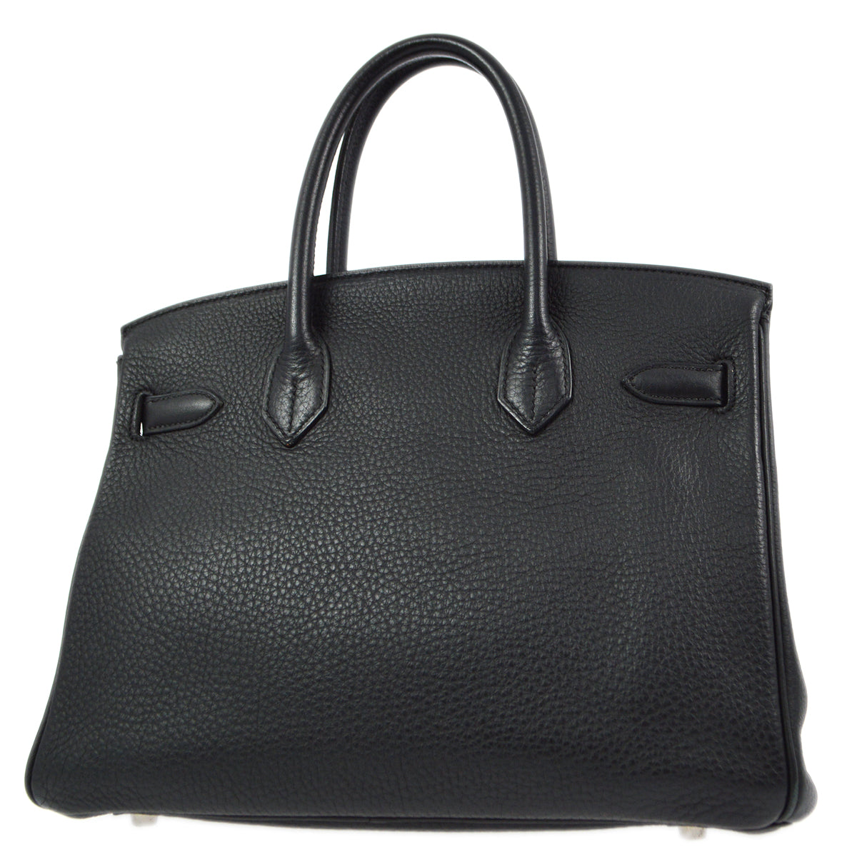 Hermes 2010 Black Taurillon Clemence Birkin 30 Handbag